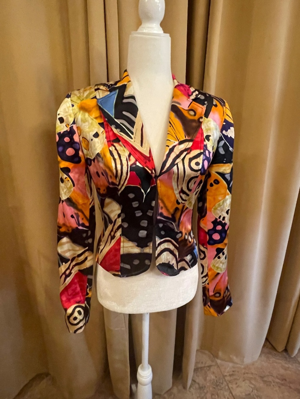NEW! Alberto Makali Silk Butterfly Blazer Size 2